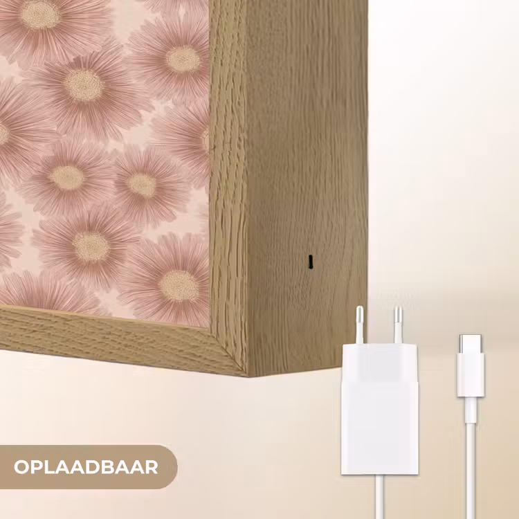 Lightbox - Wandlamp - Gerbera - Bloemen - Roze — 7
