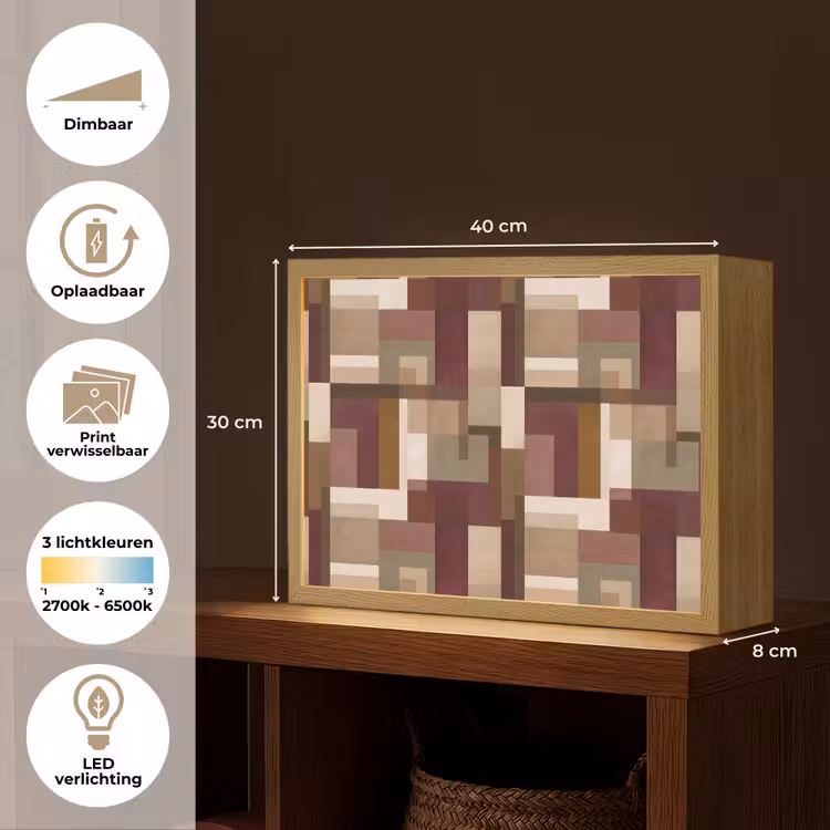 Lightbox - Wandlamp - Modern - Geometrie - Kleurrijk — 10