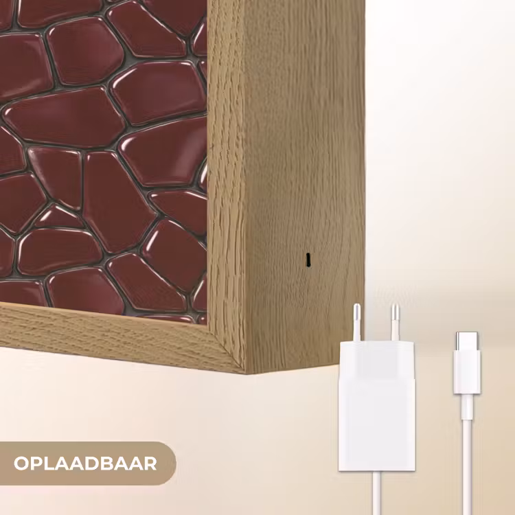 Lightbox - Wandlamp - Mozaïek - Tegel - Bordeauxrood — 7