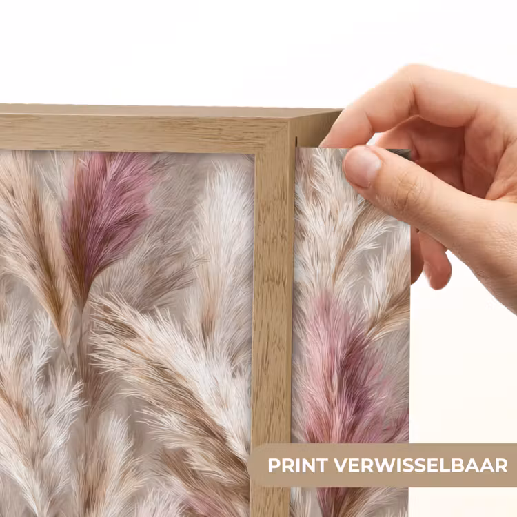 Lightbox - Wandlamp - Pampasgras - Pluizig - Kleurrijk — 5