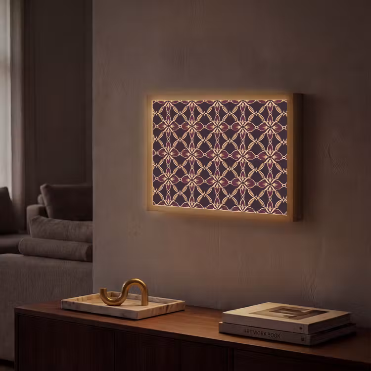 Lightbox - Wandlamp - Symmetrisch - Tegel - Burgundy — 2