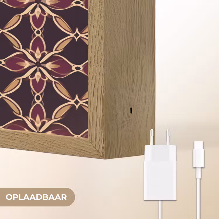 Lightbox - Wandlamp - Symmetrisch - Tegel - Burgundy — 7