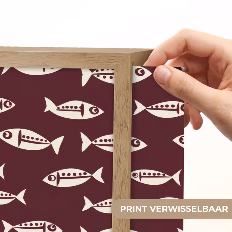 Lightbox - Wandlamp - Vissen - Grafisch - Patroon - Donker — 5