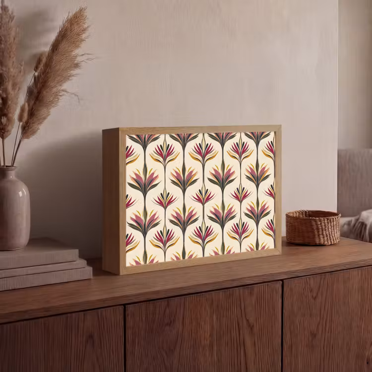 Lightbox - Wandlamp - Waaier - Motief - Kleurrijk — 4