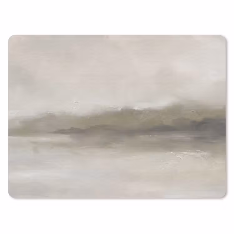 Muismat - Abstract - Landschap - Nevel - Modern - Grijs — 1