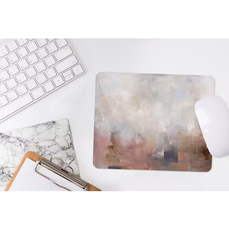 Muismat - Abstract - Vloeiend - Kunst - Modern - Beige — 2