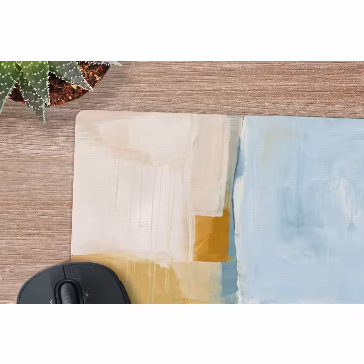 Muismat - Abstract - Kleuren - Kunst - Modern - Blauw — 4