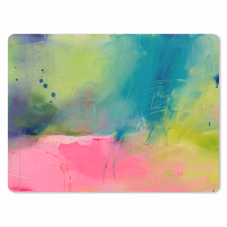 Muismat - Abstract - Kleuren - Modern - Groen - Roze — 1