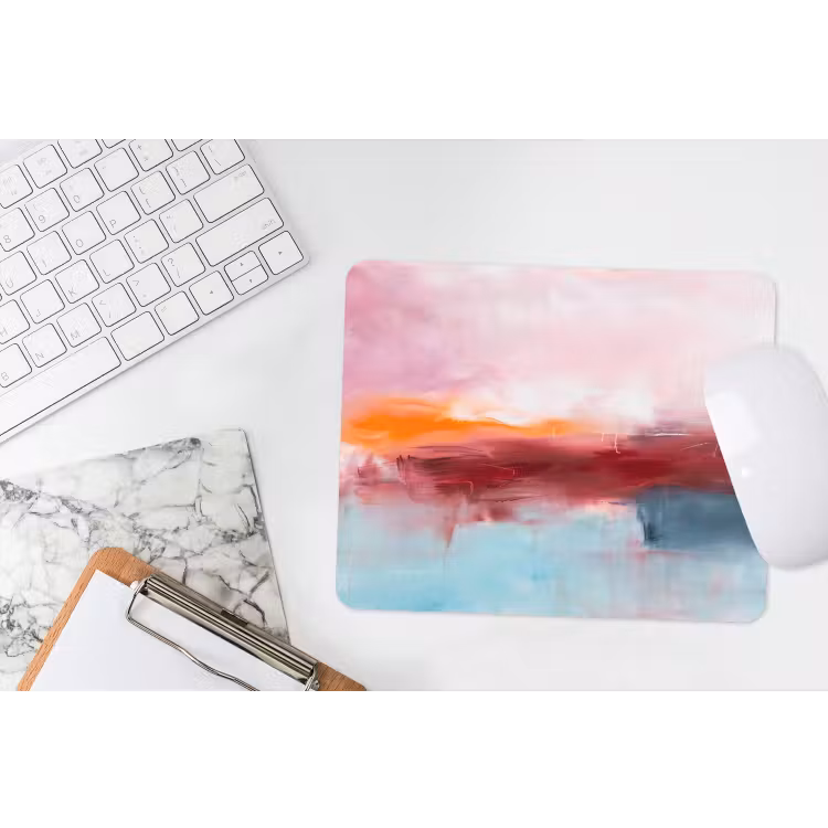 Muismat - Abstract - Kleuren - Modern - Kunst - Roze — 2