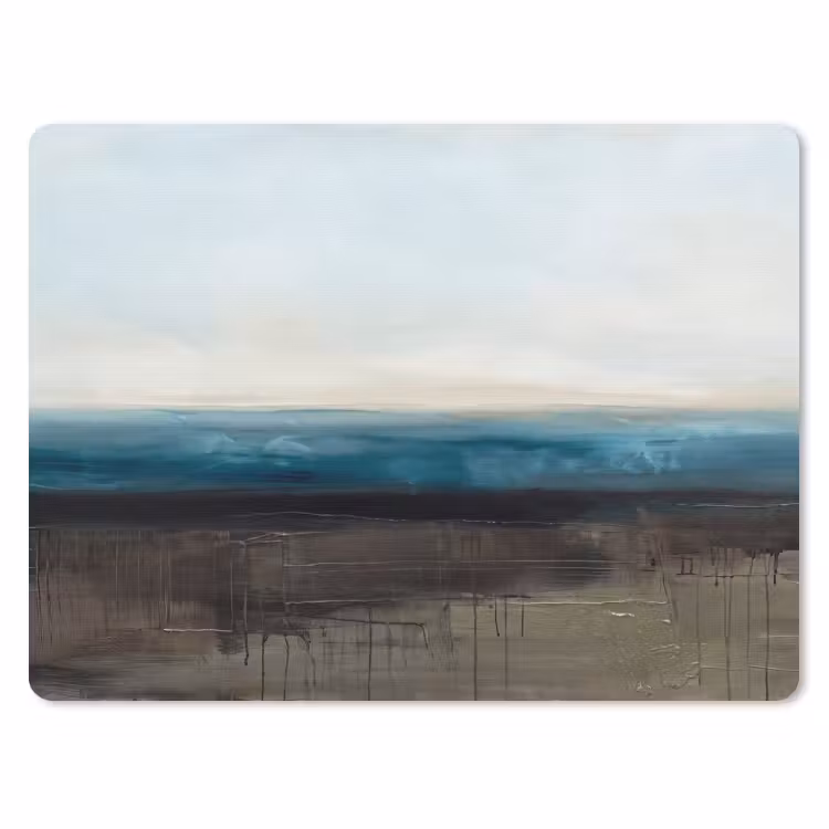 Muismat - Abstract - Landschap - Horizon - Blauw - Modern — 1