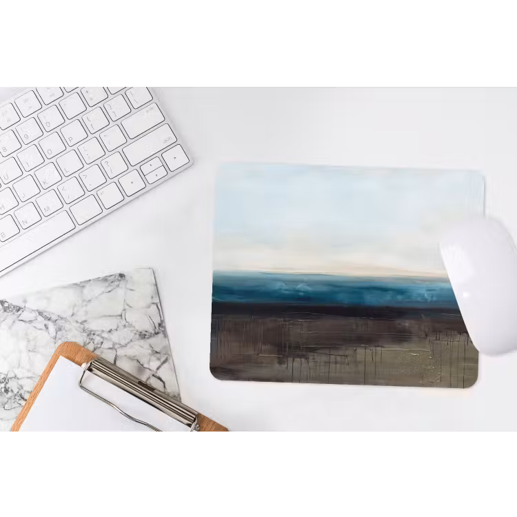 Muismat - Abstract - Landschap - Horizon - Blauw - Modern — 2