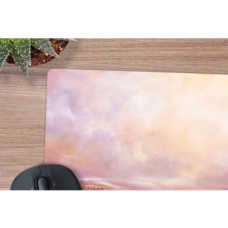 Muismat - Abstract - Landschap - Modern - Paars - Oranje — 4