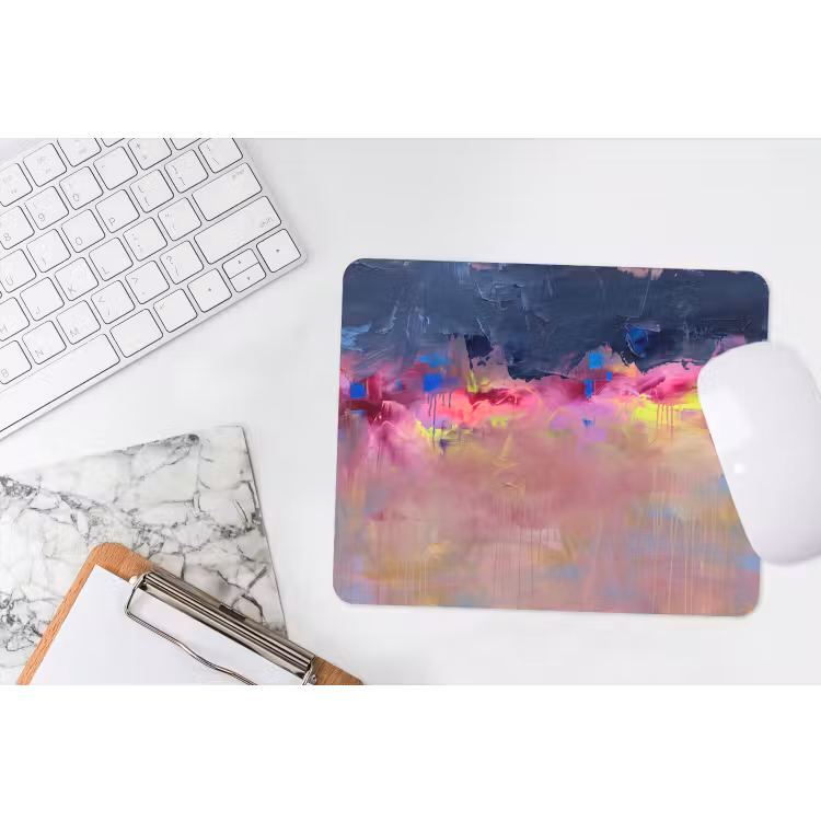 Muismat - Abstract - Textuur - Kleuren - Modern - Roze — 2