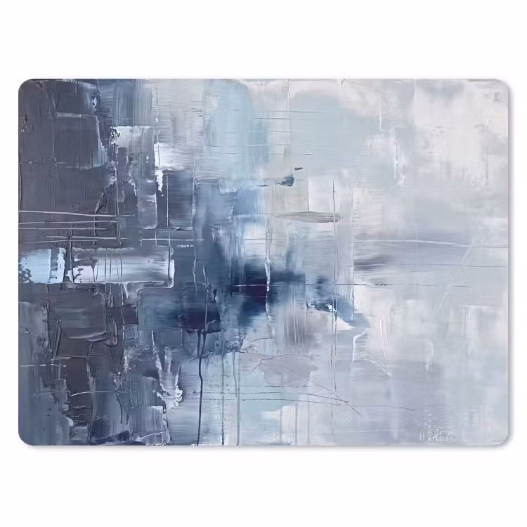 Muismat - Abstract - Textuur - Kunst - Modern - Blauw — 1
