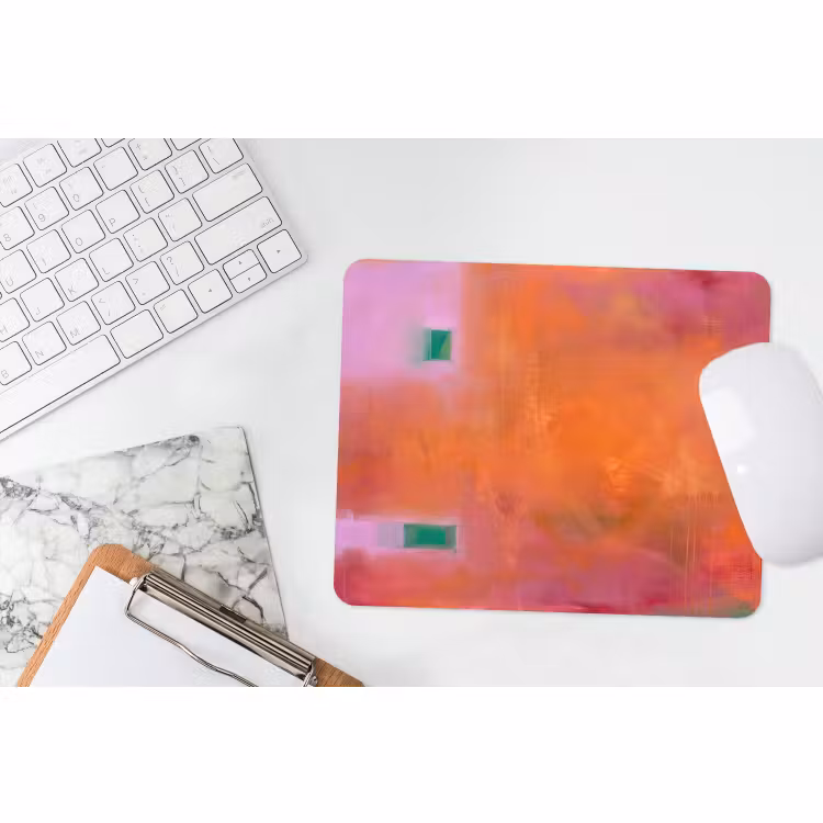 Muismat - Abstract - Vlakken - Kunst - Modern - Oranje — 2