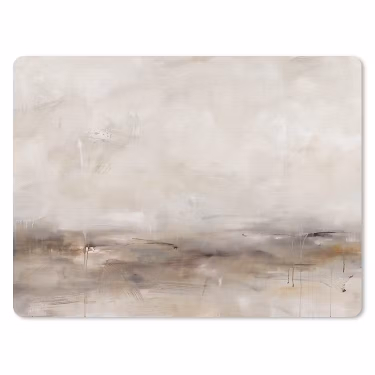 Muismat - Abstrakt - Landschap - Modern - Beige - Kunst — 1