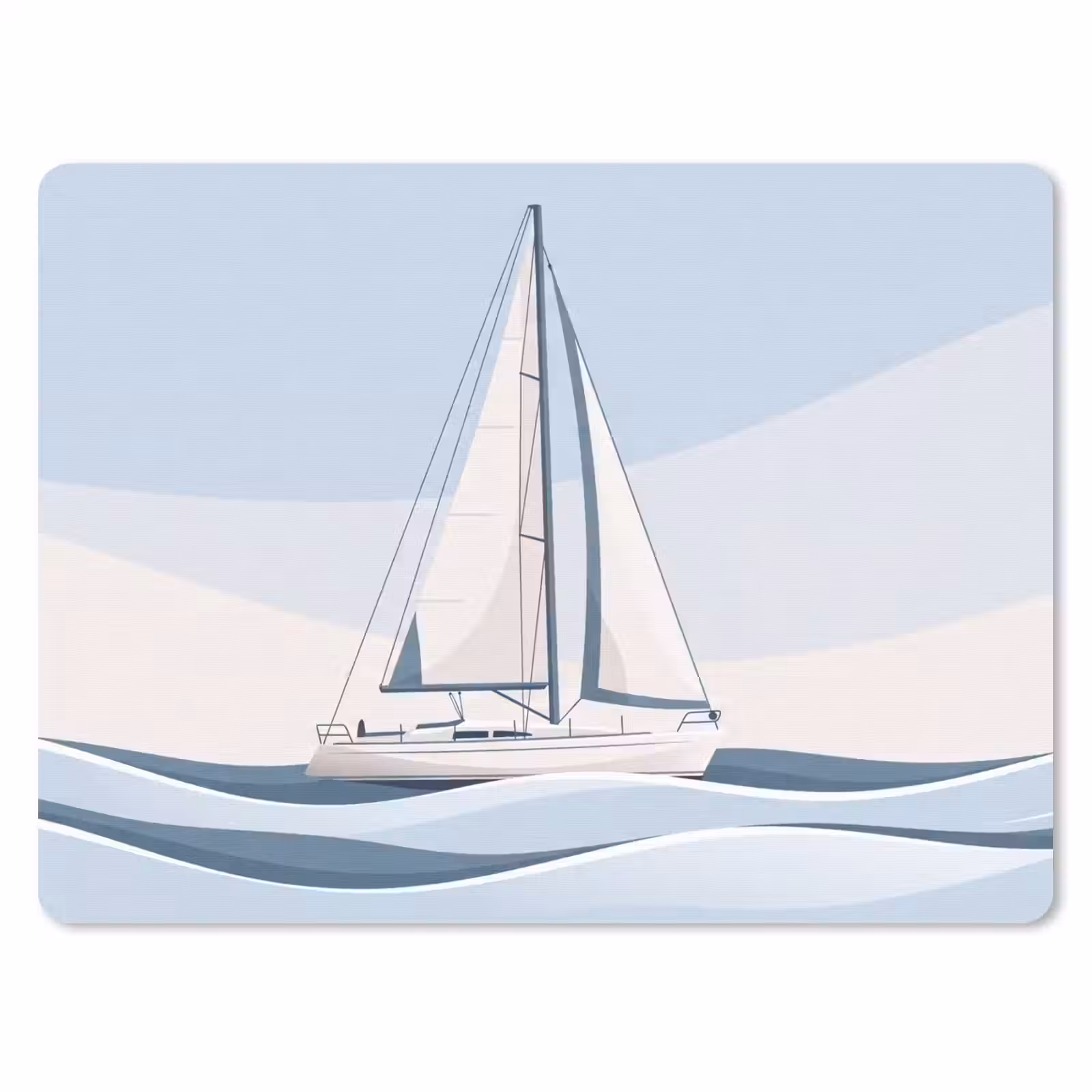 Muismat - Boot - Zeil - Zee - Modern - Beige — 1