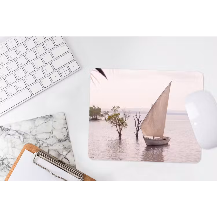 Muismat - Boot - Zeil - Water - Tropisch - Natuur — 2