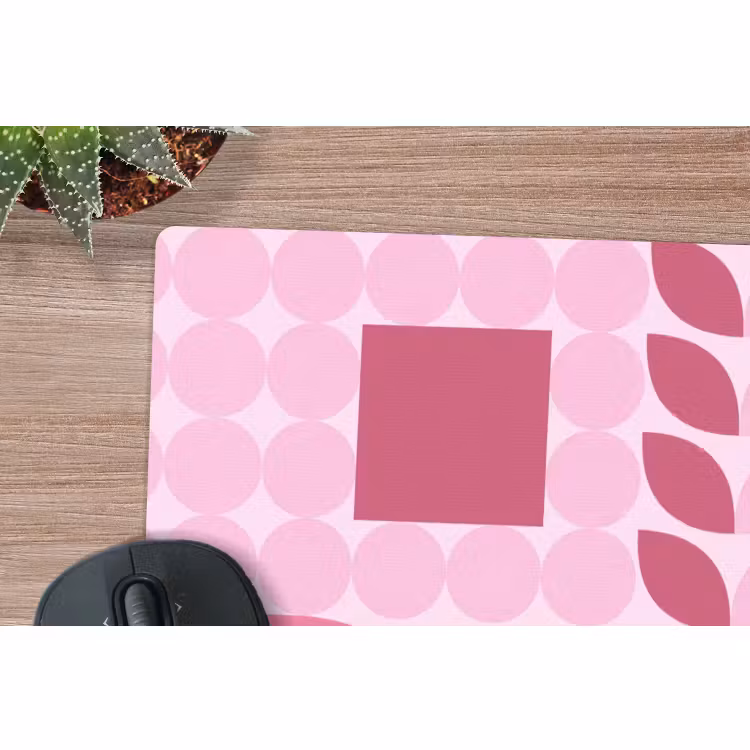 Muismat - Abstract - Geometrisch - Patroon - Modern - Roze — 4