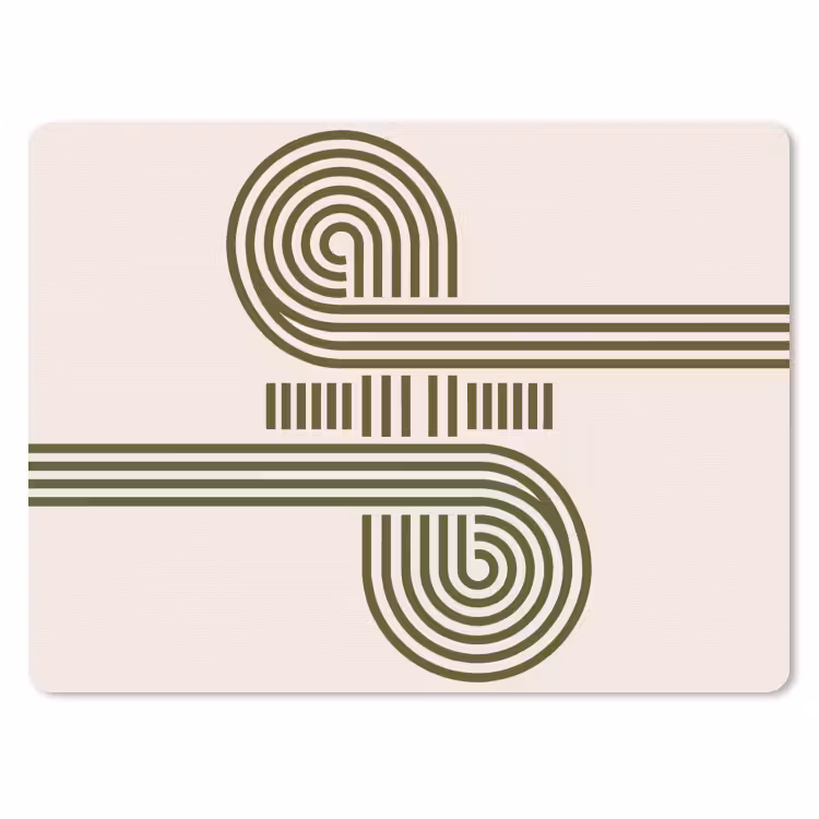 Muismat - Abstract - Vormen - Modern - Groen — 1