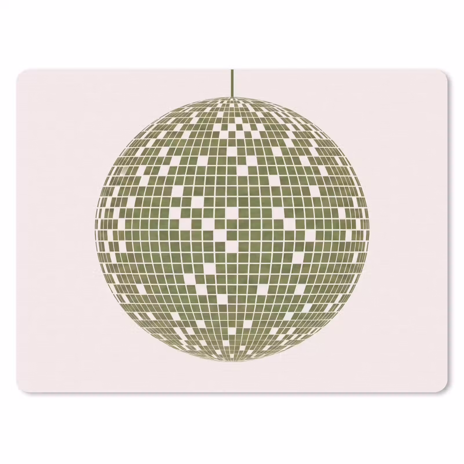 Muismat - Disco - Bal - Groen - Abstract - Modern — 1