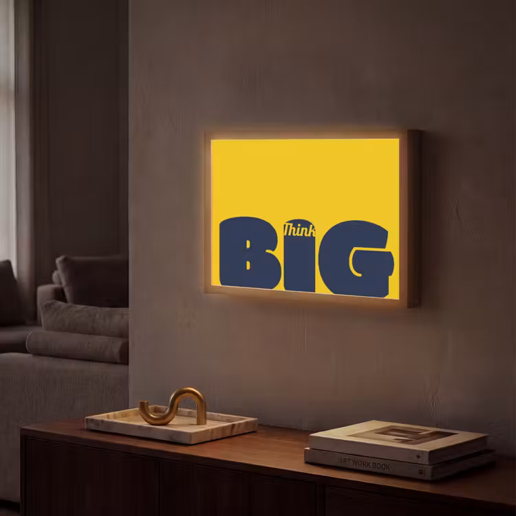 Lightbox - Wandlamp - Geel - Think big - Grafisch — 2