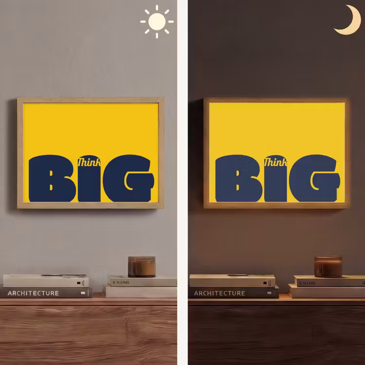 Lightbox - Wandlamp - Geel - Think big - Grafisch — 6