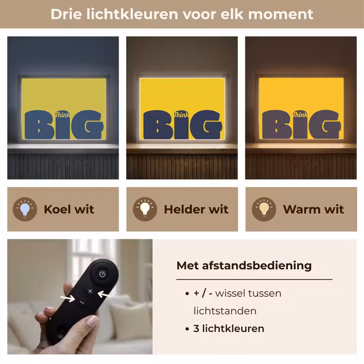 Lightbox - Wandlamp - Geel - Think big - Grafisch — 8