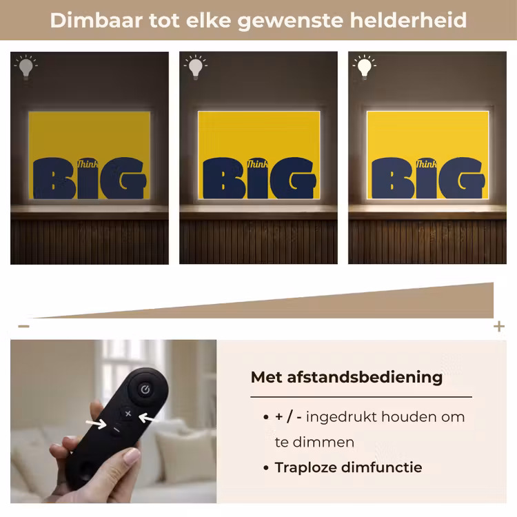 Lightbox - Wandlamp - Geel - Think big - Grafisch — 9