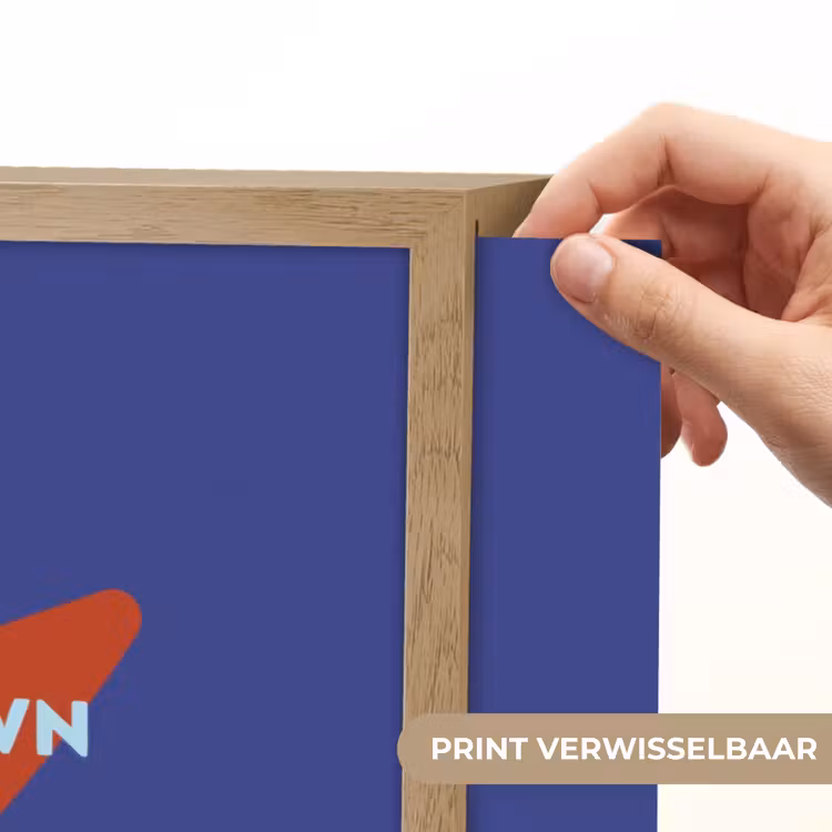 Lightbox - Wandlamp - Slow down you're doing fine - Ster - Blauw — 5
