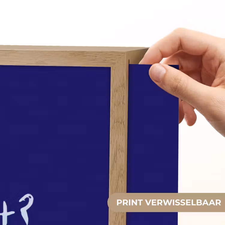 Lightbox - Wandlamp - Why not - Blauw - Handgeschreven — 5