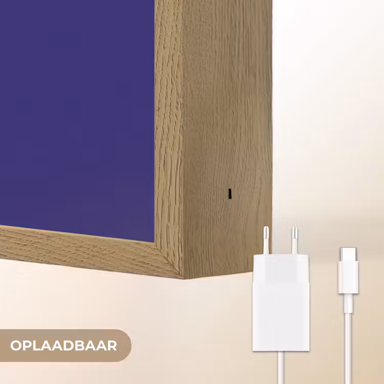 Lightbox - Wandlamp - Why not - Blauw - Handgeschreven — 7