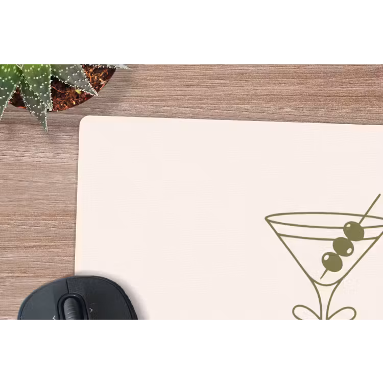 Muismat - Drank - Martini - Hoge hak - Mode - Groen — 4