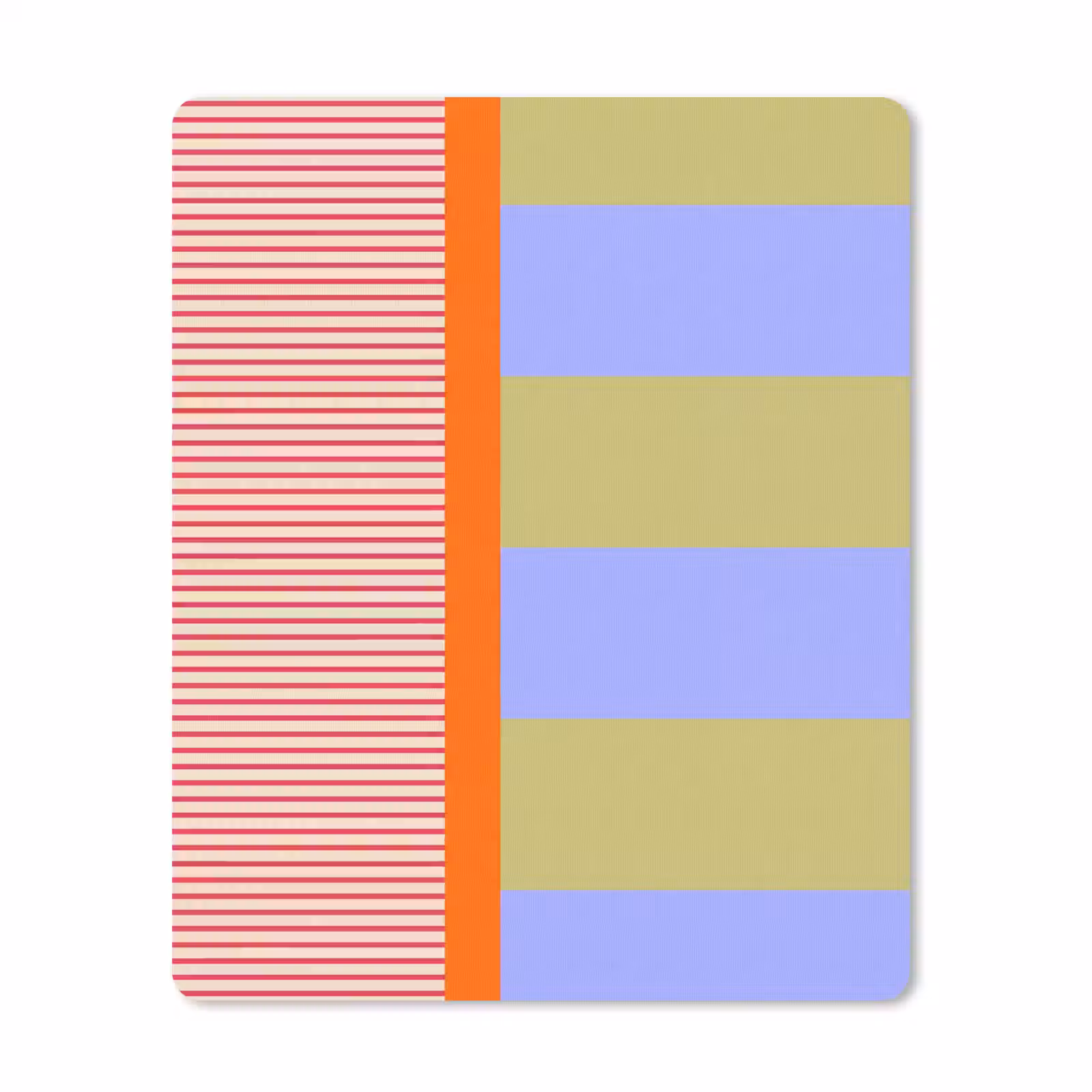 Muismat - Abstract - Geometrie - Strepen - Blokken - Rood — 1