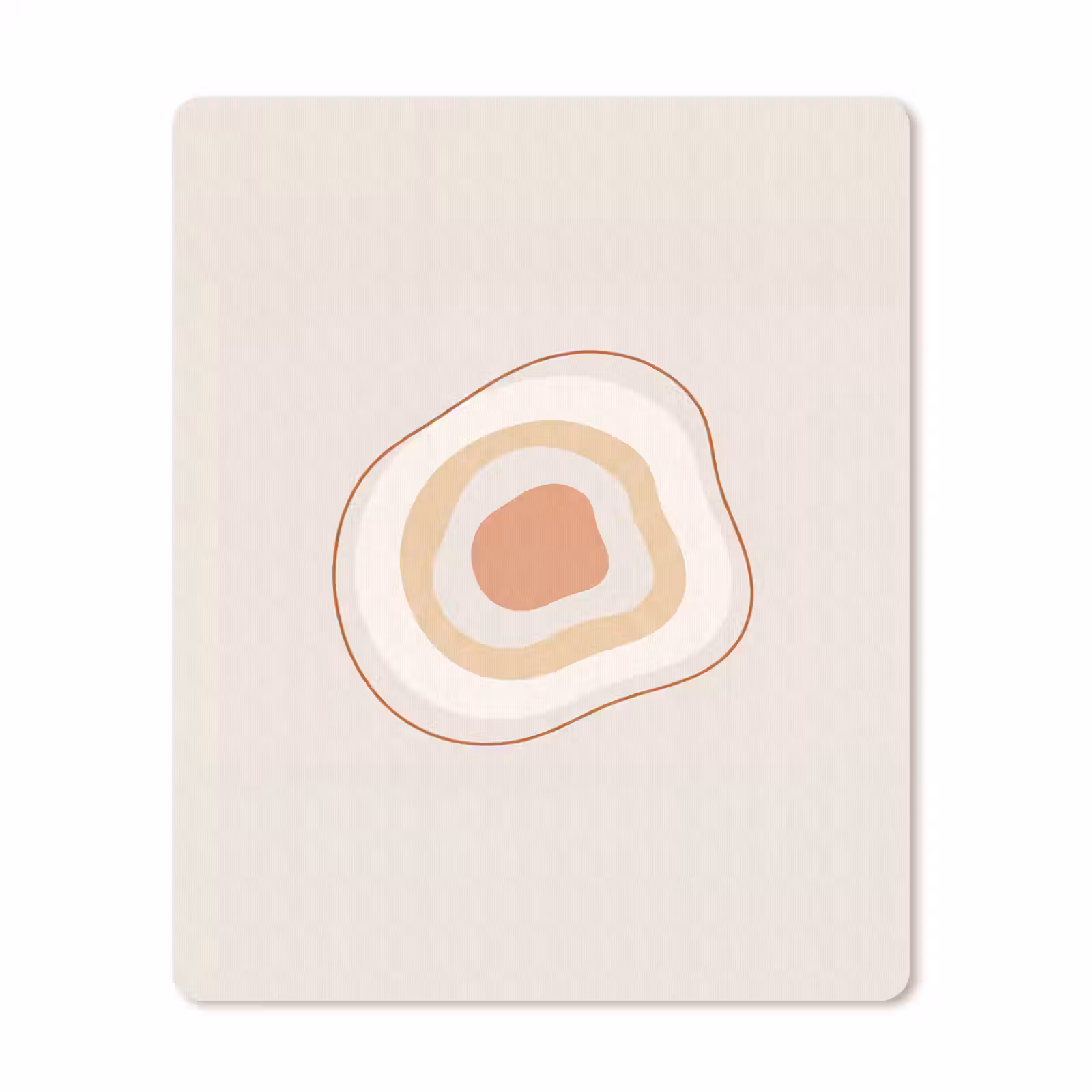 Muismat - Abstract - Organisch - Modern - Beige - Kunst — 1