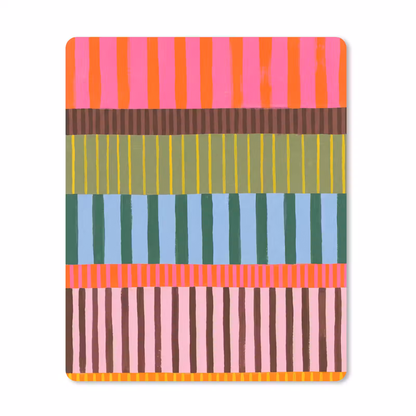 Muismat - Abstract - Strepen - Modern - Kleurrijk - Kunst — 1