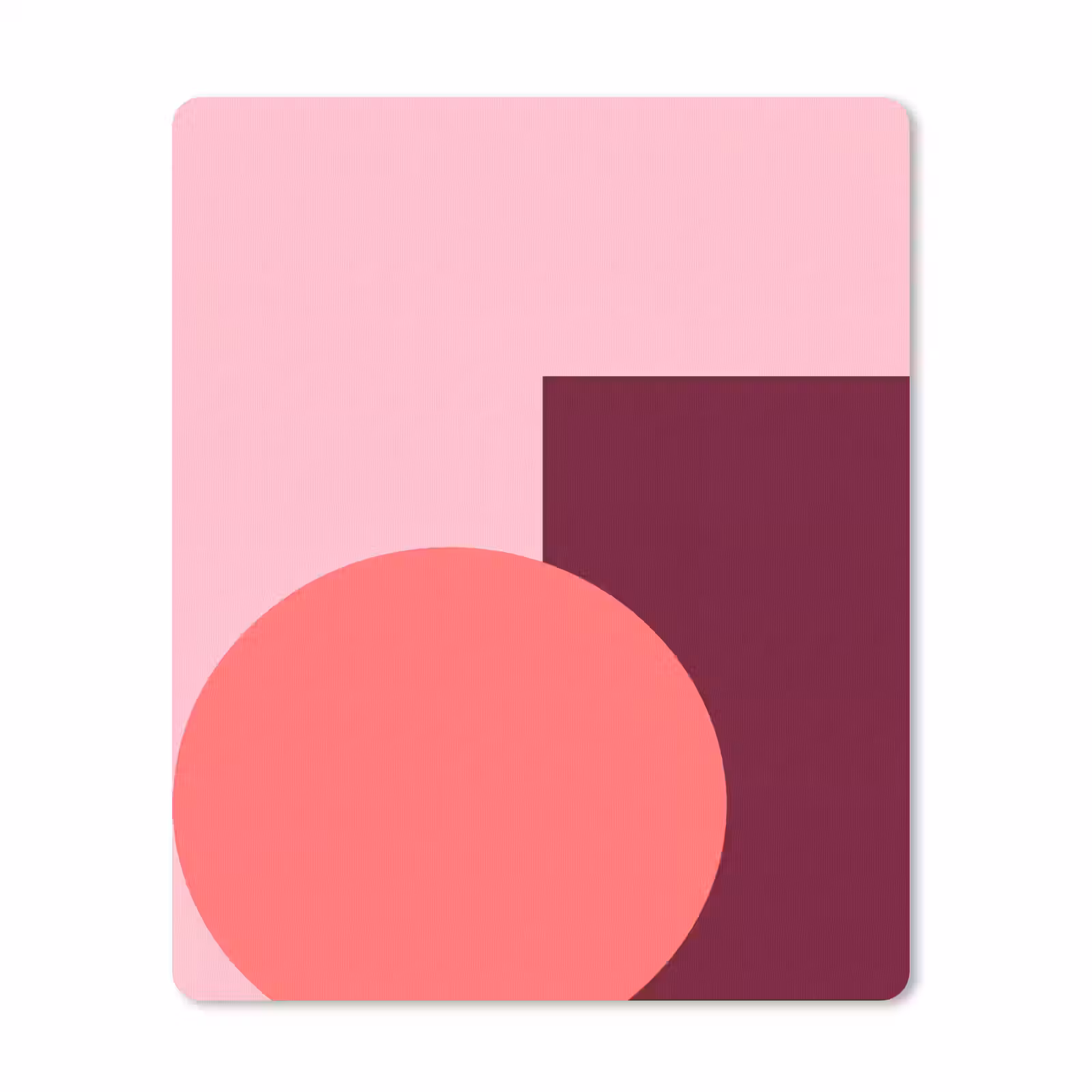 Muismat - Abstract - Vormen - Roze - Modern - Design — 1