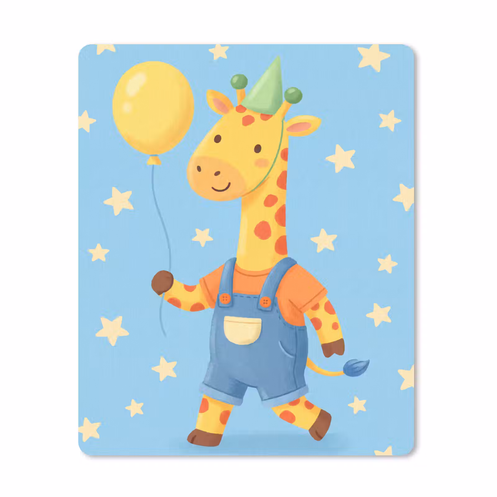 Muismat - Dieren - Giraffe - Ballon - Feest - Kinderkamer — 1
