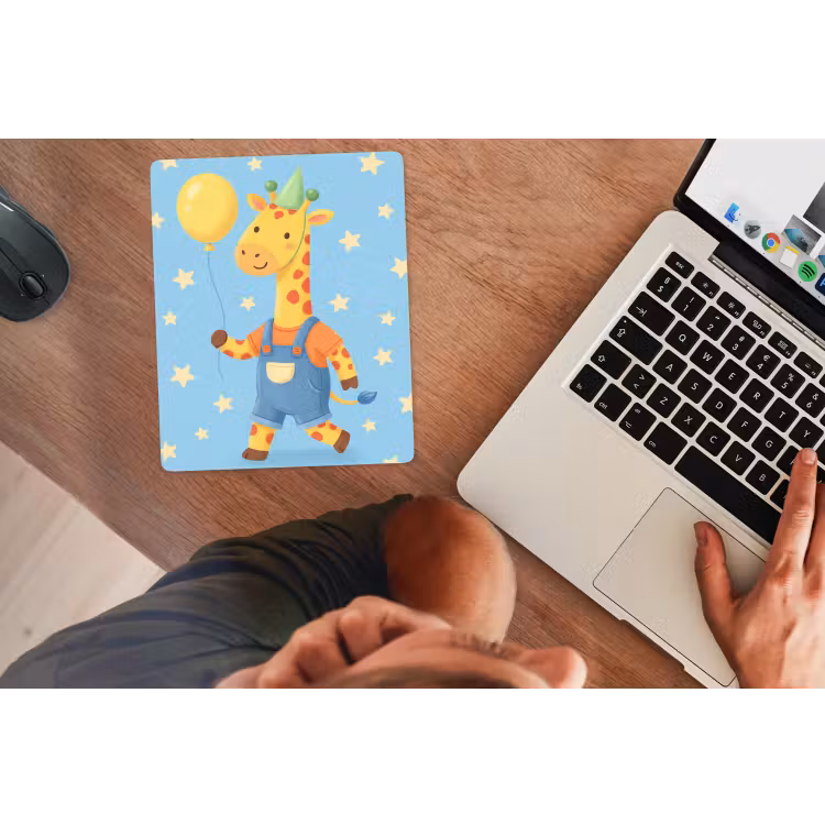Muismat - Dieren - Giraffe - Ballon - Feest - Kinderkamer — 2