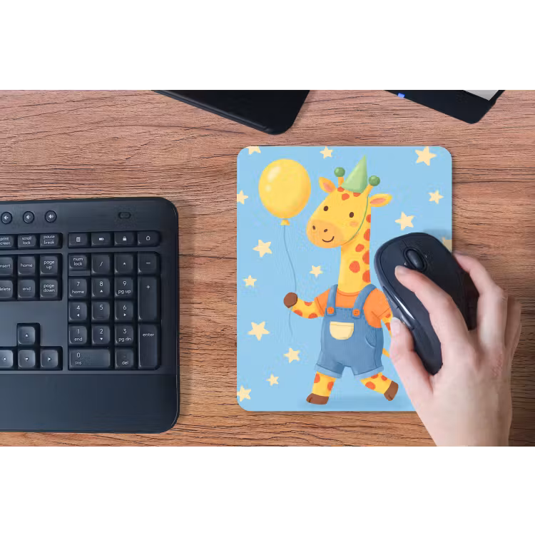 Muismat - Dieren - Giraffe - Ballon - Feest - Kinderkamer — 3