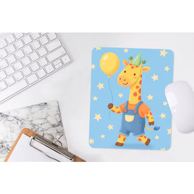 Muismat - Dieren - Giraffe - Ballon - Feest - Kinderkamer — 4