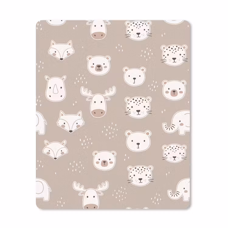 Muismat - Dieren - Patroon - Illustratie - Modern - Beige — 1