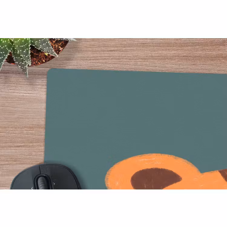 Muismat - Dieren - Kop - Oranje - Illustratie - Modern — 5
