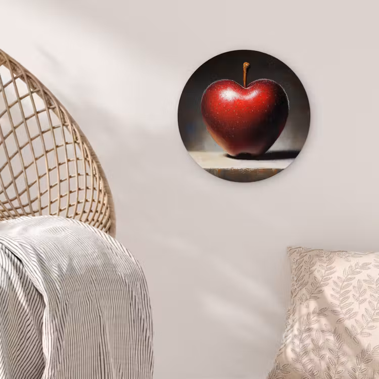 Muurcirkel - Apple - Hart - Rood — 5