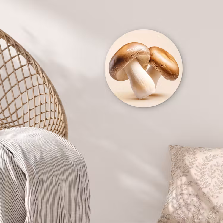 Muurcirkel - Champignons - Zacht - Beige — 5