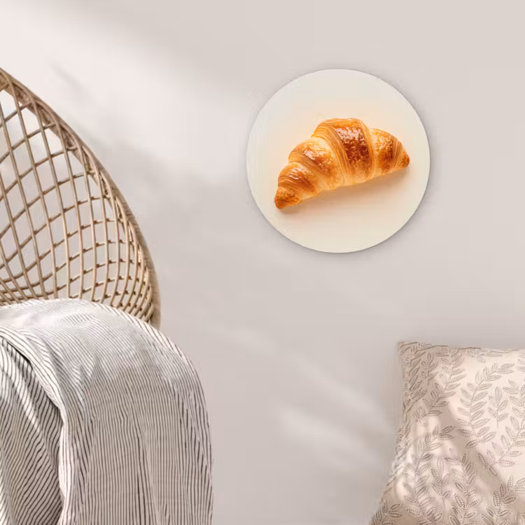 Muurcirkel - Croissant - Brood - Beige — 5