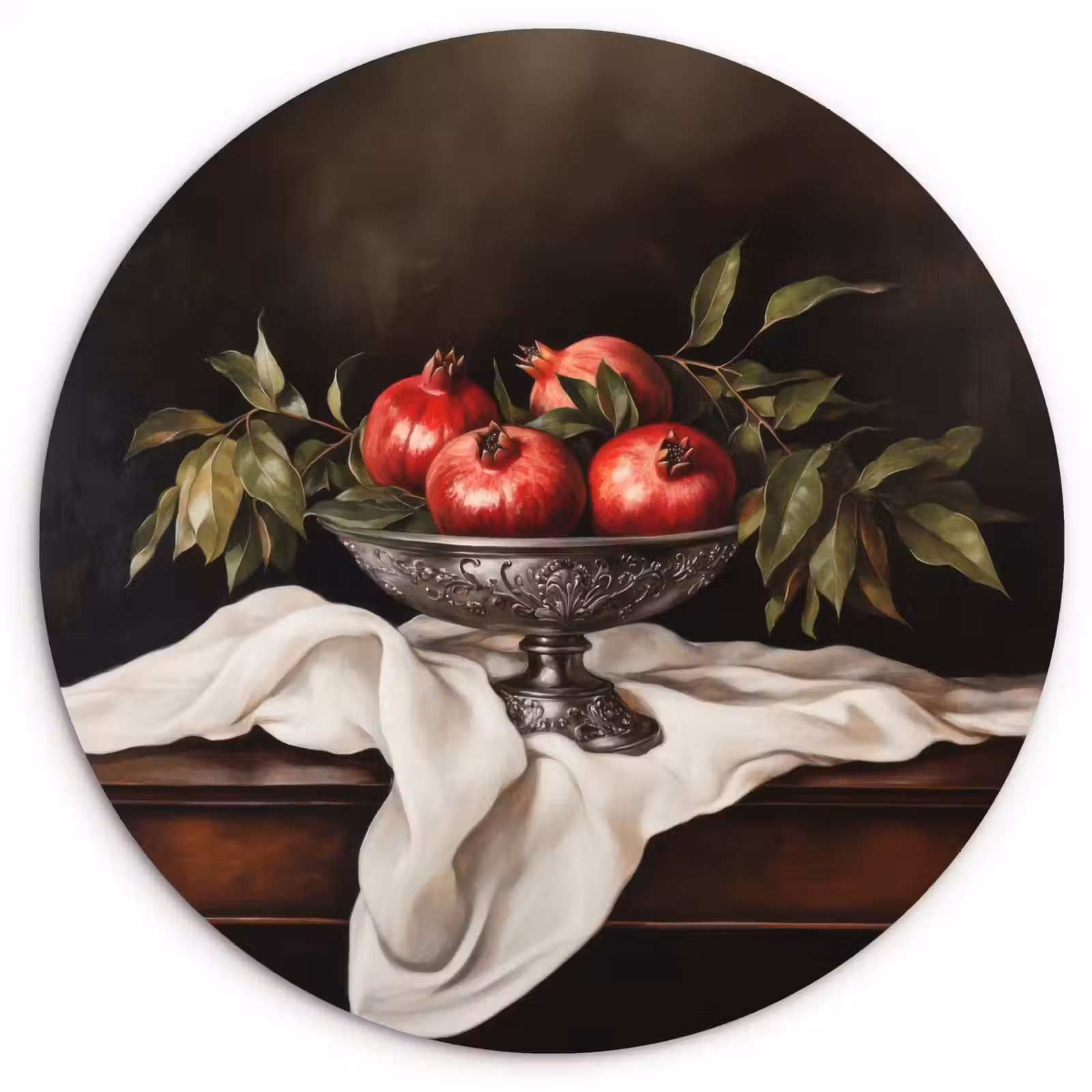Muurcirkel - Granaatappels - Klassiek - Vintage — 1