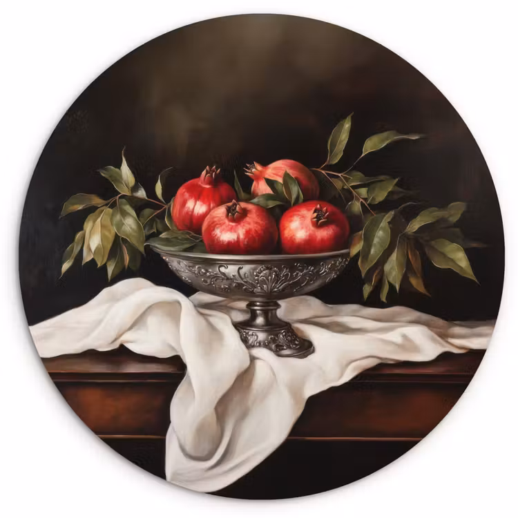 Muurcirkel - Granaatappels - Klassiek - Vintage — 1