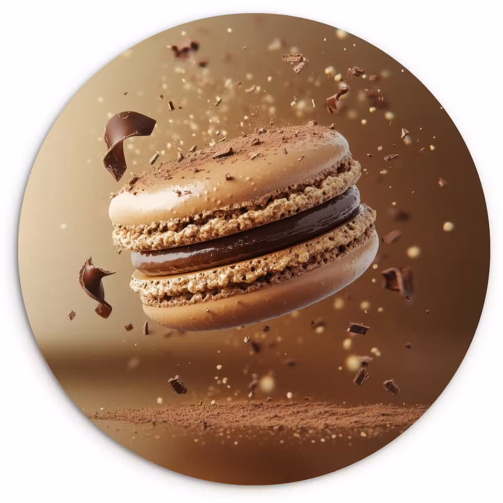Muurcirkel - Chocolade - Macarons - Eten - Snoep — 1