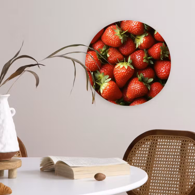 Muurcirkel - Aardbei - Fruit - Rood — 4